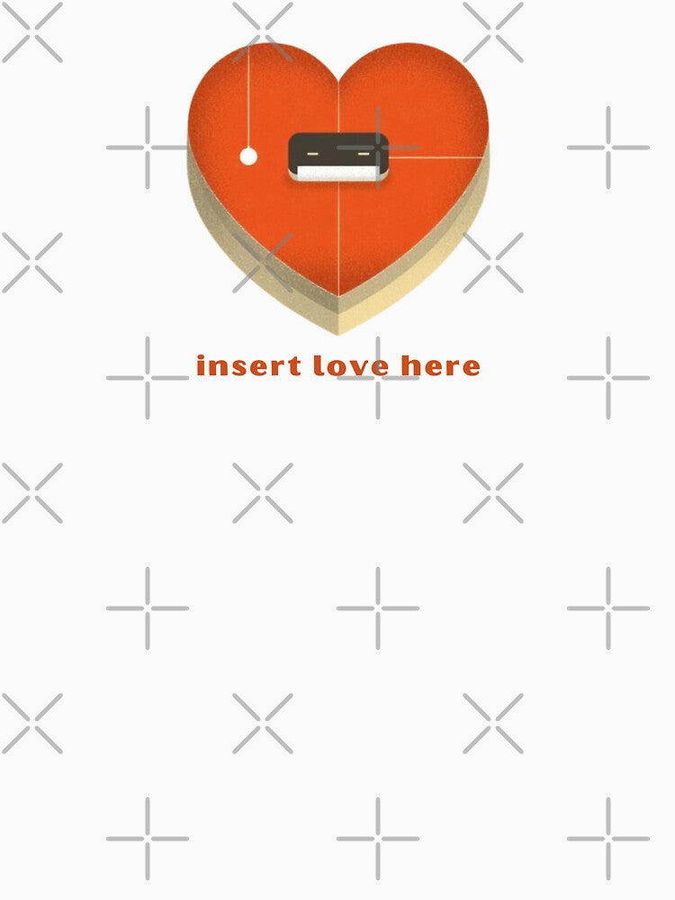 Insert Love Here - Cute Pun | TeeHee Puns Funny Design by TeeHee Puns