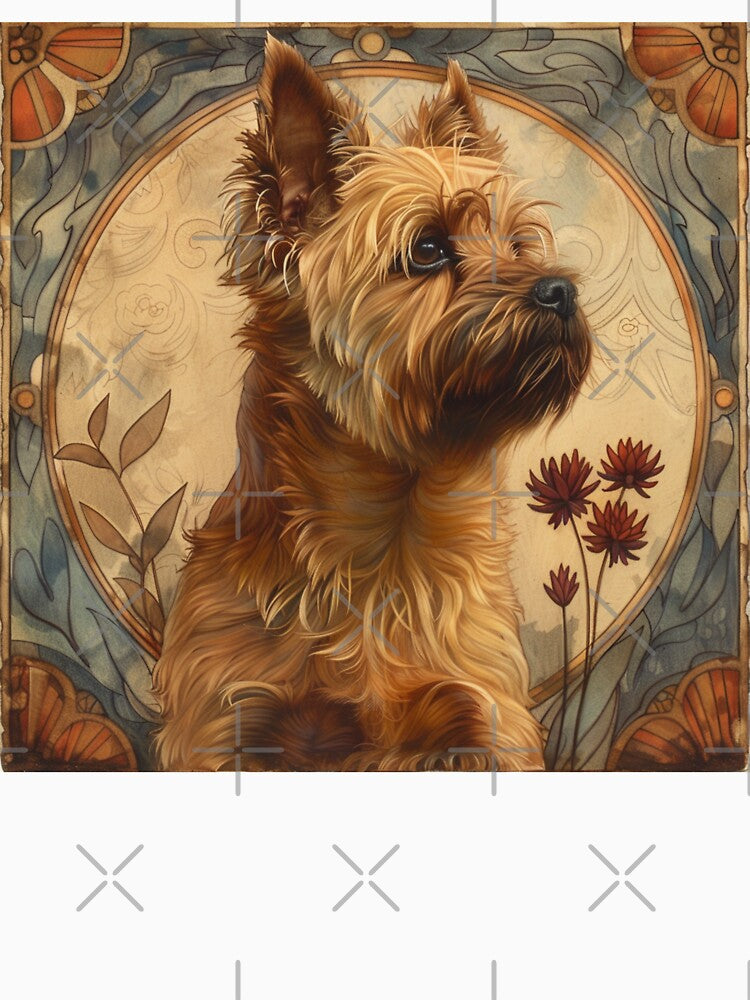 Art nouveau Cairn terrier by MendaciousMina