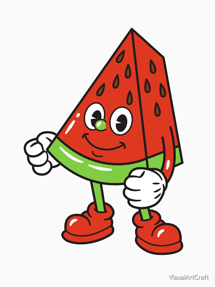 Cartoon Character Watermelon by VisualArtCraft