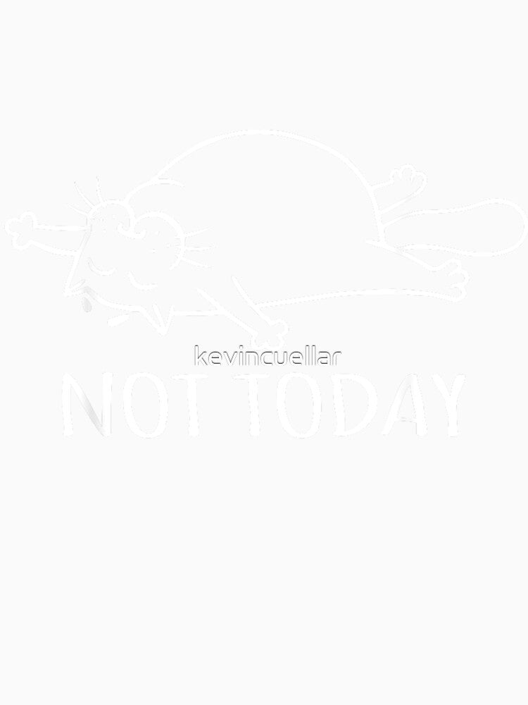 Not Today Lazy Cat T-Shirt by kevincuellar