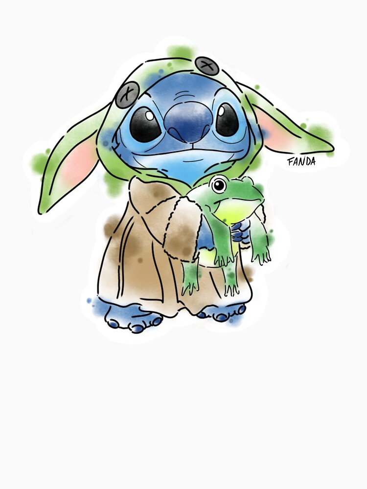 Stitch and frog by FandaBlue