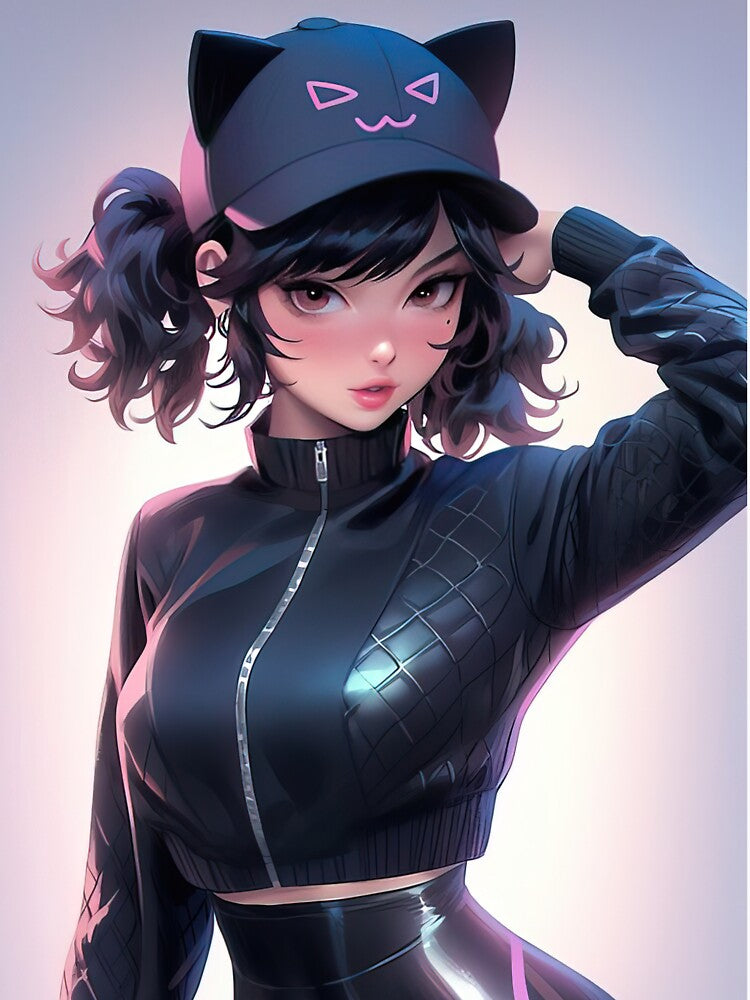 Realistic Anime girl portrait as a superheroine art by TheArtistOf2022
