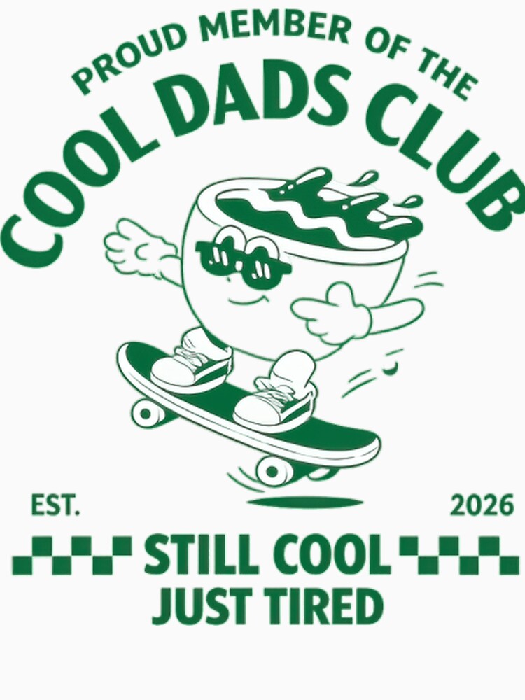 Cool Dads Club Skateboarding Funny Dad Life Humor Gift Classic T-Shirt by Animalfacts002