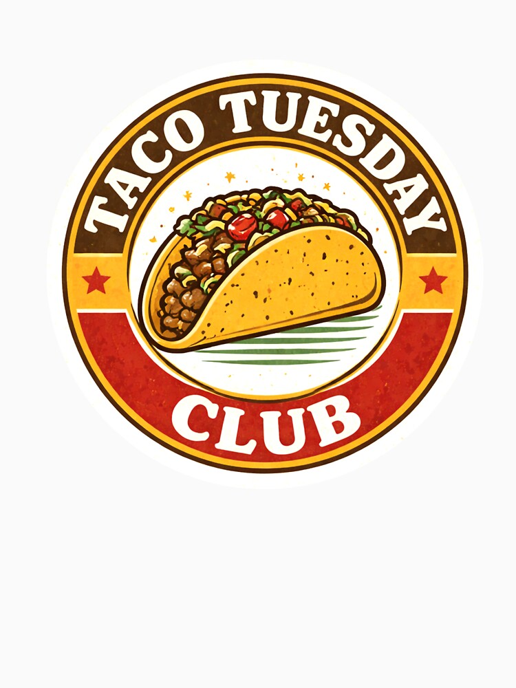 Taco Tuesday Club – Vintage Taco Badge by EastEndTownie