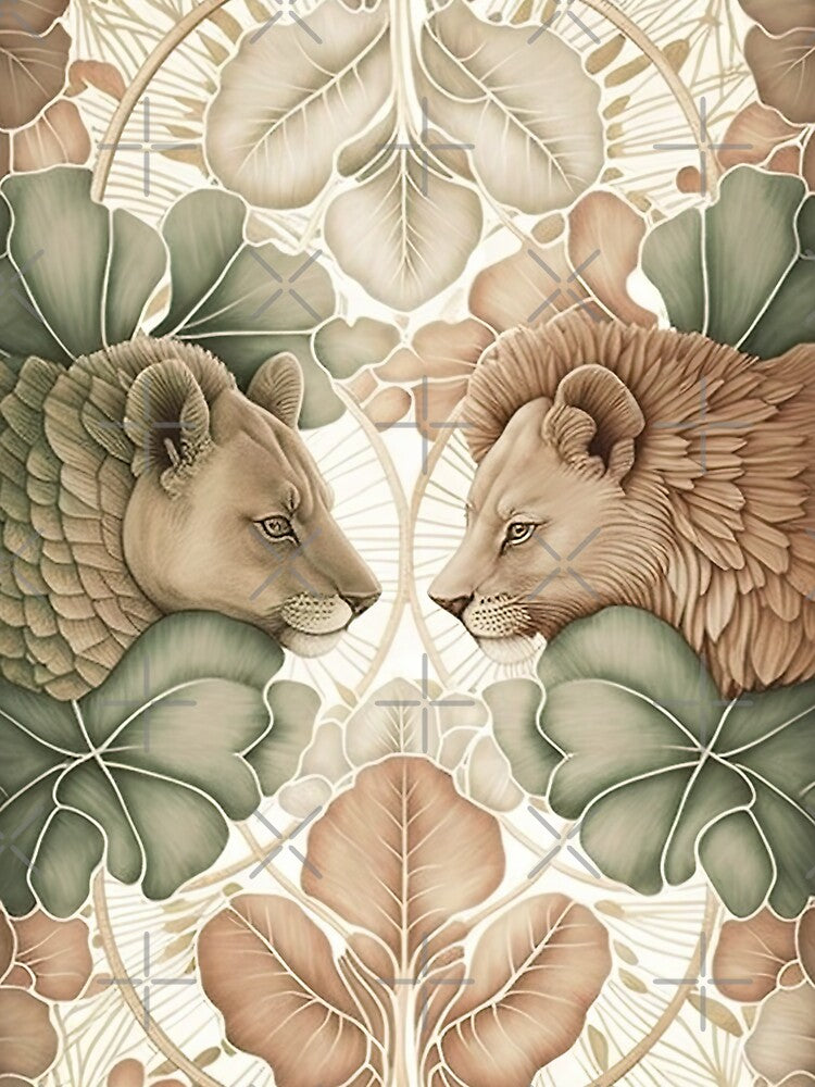 Lioness Garden by BellasArtStudio