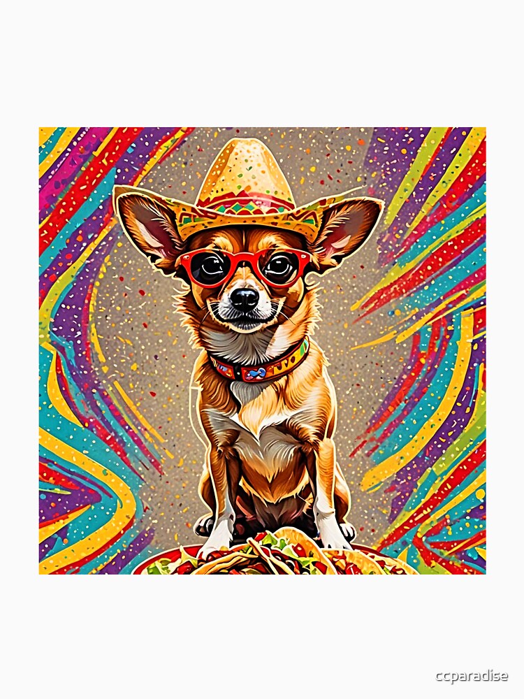 Rainbow Yo Quiero Taco Bell Chihuahua Dog taco bell by Earth Nature Creations