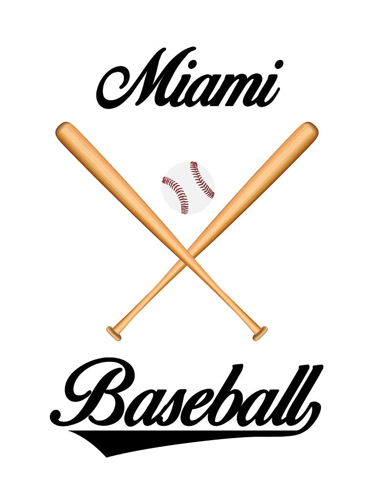 Miami Baseball T-Shirt for Men and Women by AllStarMerch