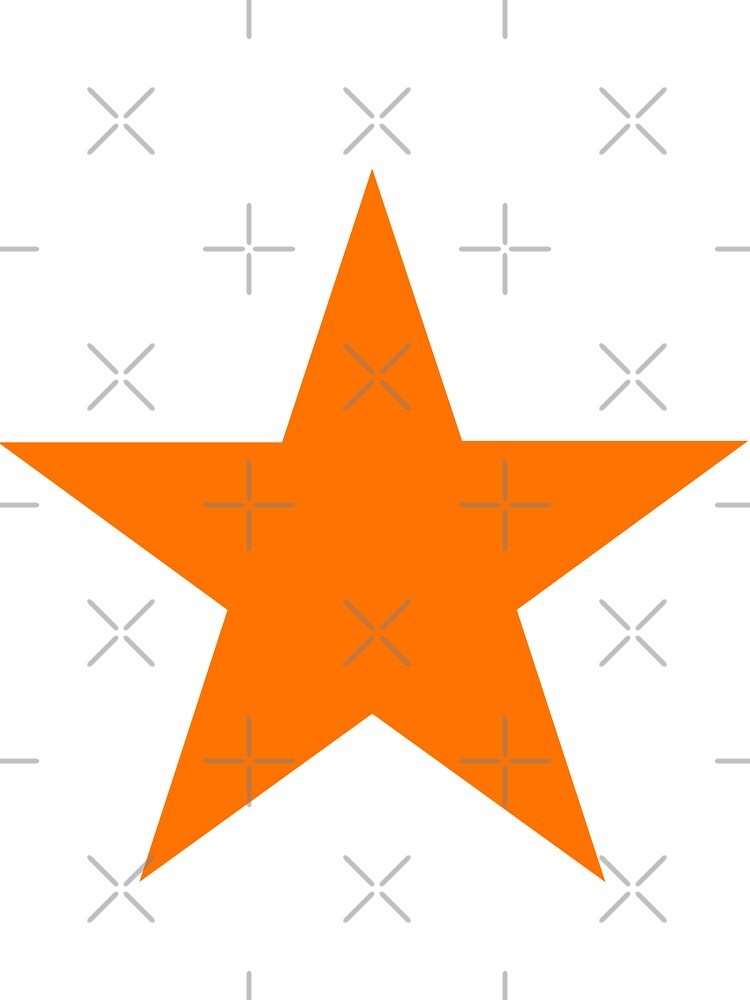 Orange 5-pointed Star Symbol by Andrew Browne