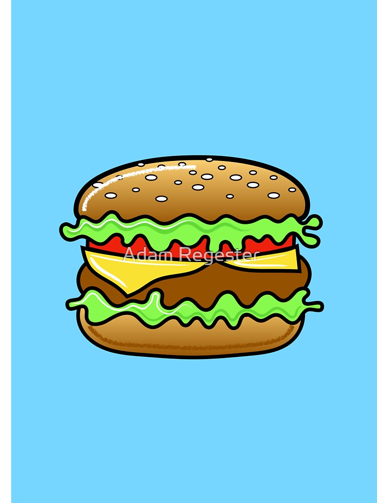 Hamburger Illustration by Adam Regester