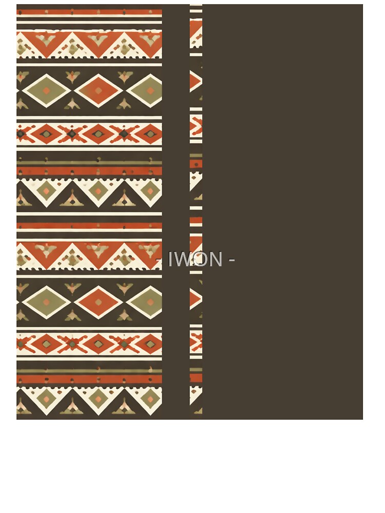 Boho Tribal Stripe Pattern Pillow | Earthy Geometric Ethnic Design | Modern Bohemian Decor by - IWON -
