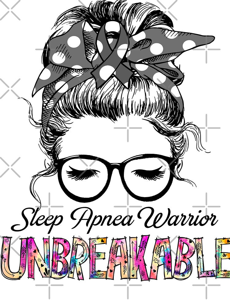 Sleep Apnea Warrior - UNBREAKABLE - Sleep Apnea Ribbon by Tifrop
