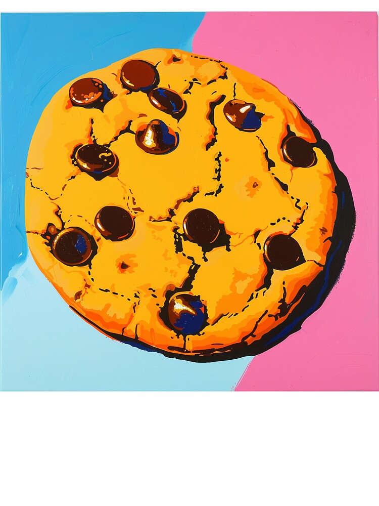 Chocolate Chip Cookie Pop Art 9 by AstroRisq
