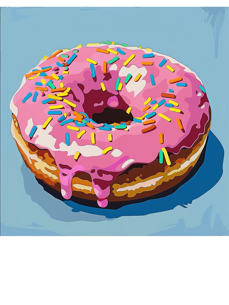 Iced Donut Pop Art 12 by AstroRisq