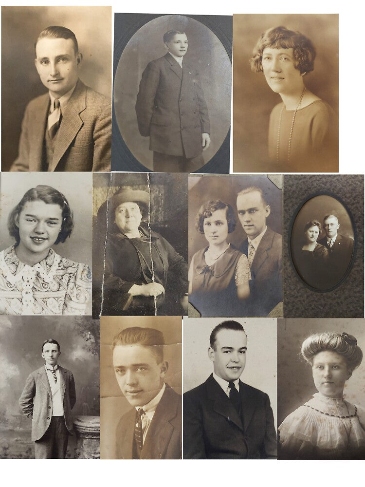Vintage Photo Portrait Collage by Cat Haven & Rescue