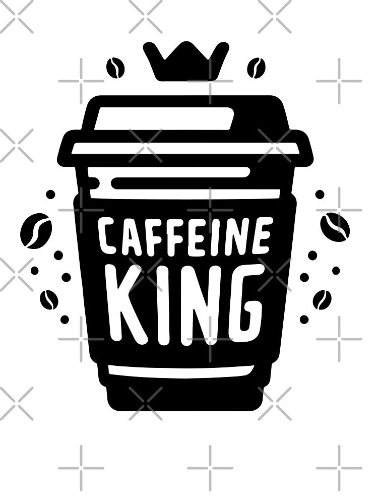 Caffeine King Takeaway Coffee Cup Design by Lulunza