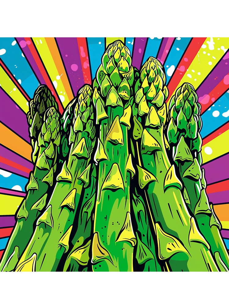 Asparagus Pop Art 3 by AstroRisq