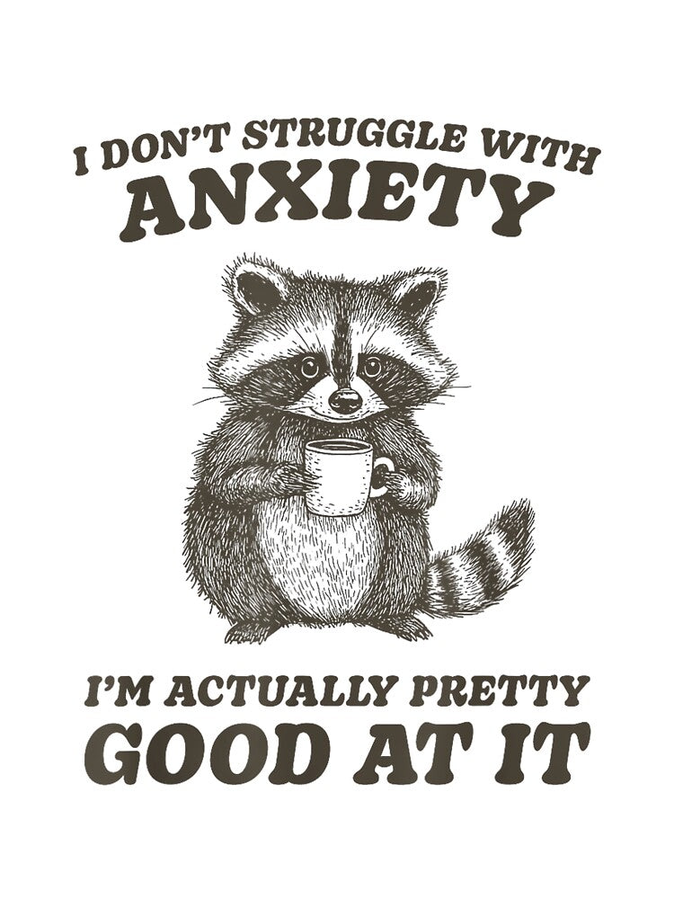 Presto Funny Anxiety T-Shirt - Unisex-Adults, Blue, Small, Short Sleeve, by EzraIBlankenshi