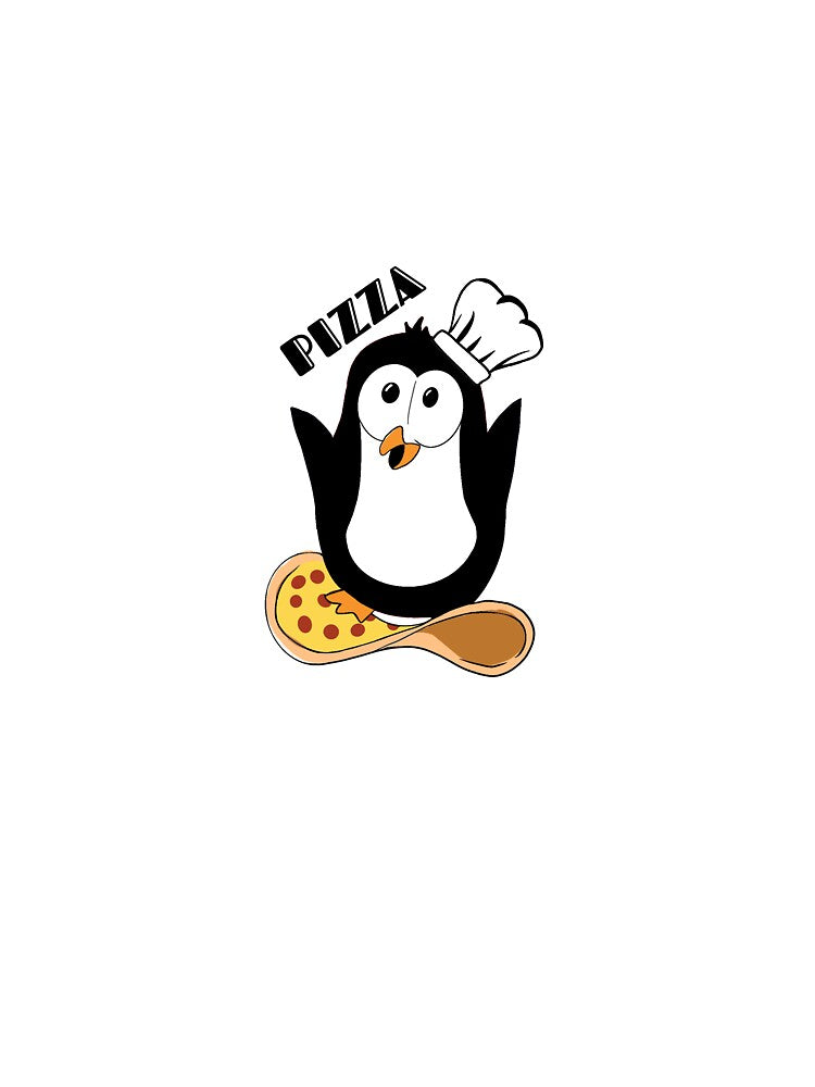 Pizza Penguin! Cute Penguin On Flying Magical Pizza! by Firejuice