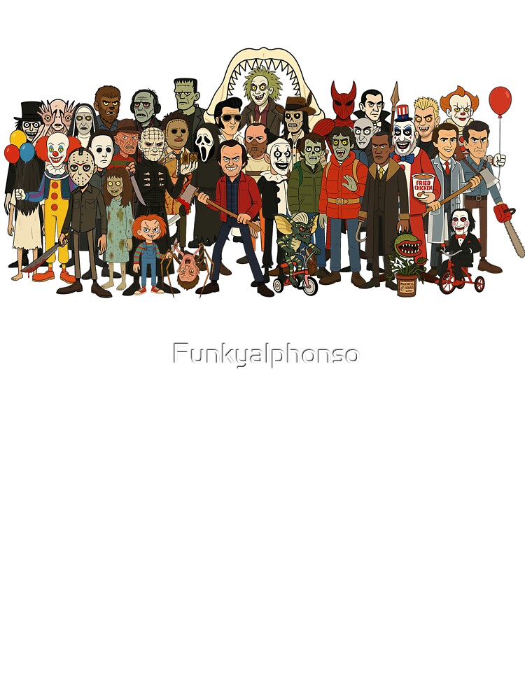 Horror movie lineup by Funkyalphonso