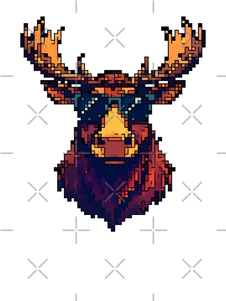 Majestic Moose: Pixelated Wanderer by NaturePixel