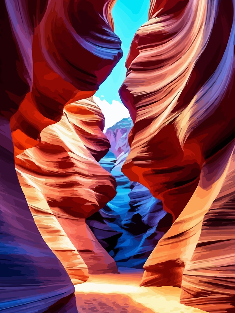 Antelope Canyon | Dima Grypis Minimalist Art by Grypis