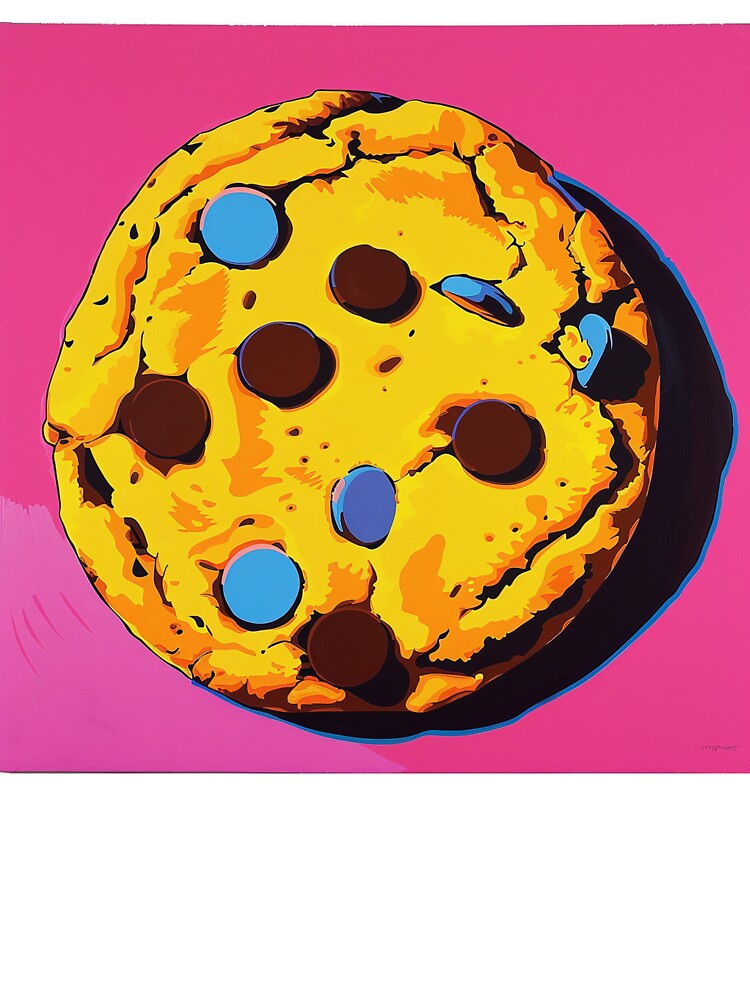 Chocolate Chip Cookie Pop Art 6 by AstroRisq