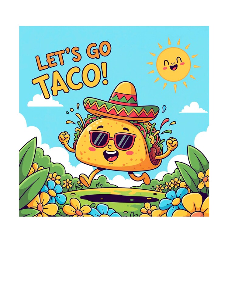 Let’s Go Taco – Kawaii Taco Design for Food Lovers by j-2k