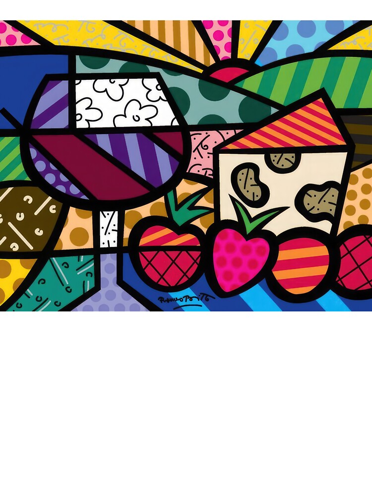 - New Upload  - romero britto  - Best Artist - Colorful Pop Joy  - art print - poster by CleoniqueH