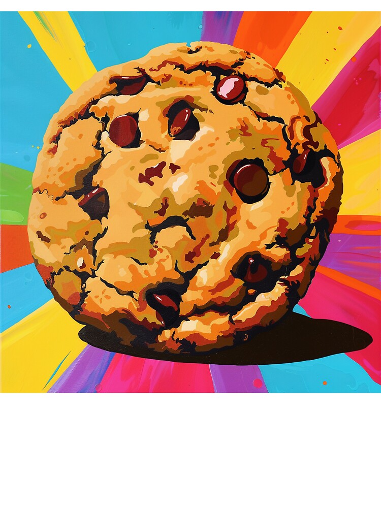 Chocolate Chip Cookie Pop Art 3 by AstroRisq