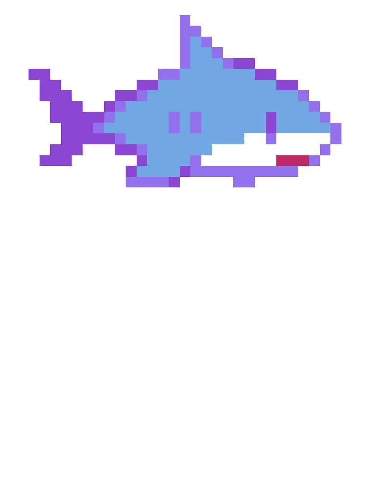 pixel shark by PixelArtiste