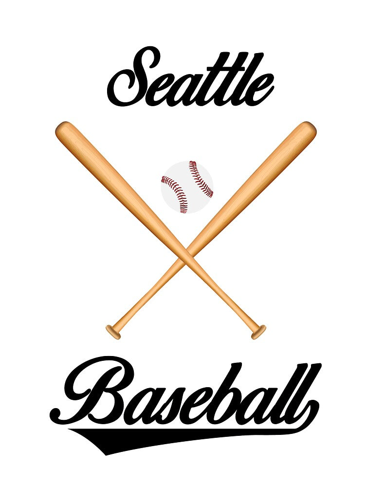 Seattle Baseball T-Shirt for Men and Women by AllStarMerch