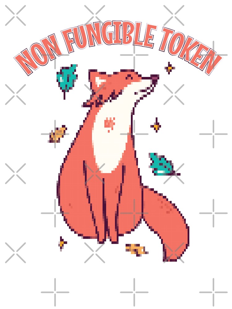 NFT Cypto pixel fox art - NFT art by cruzzcreation