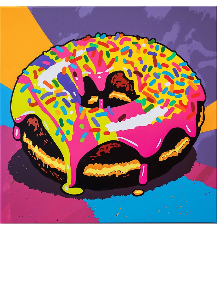 Iced Donut Pop Art 15 by AstroRisq