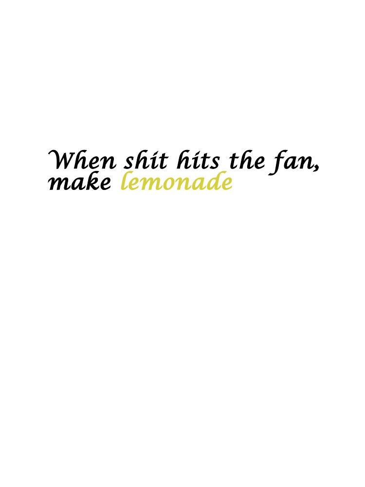 Make lemonade funny text by AcornDesign