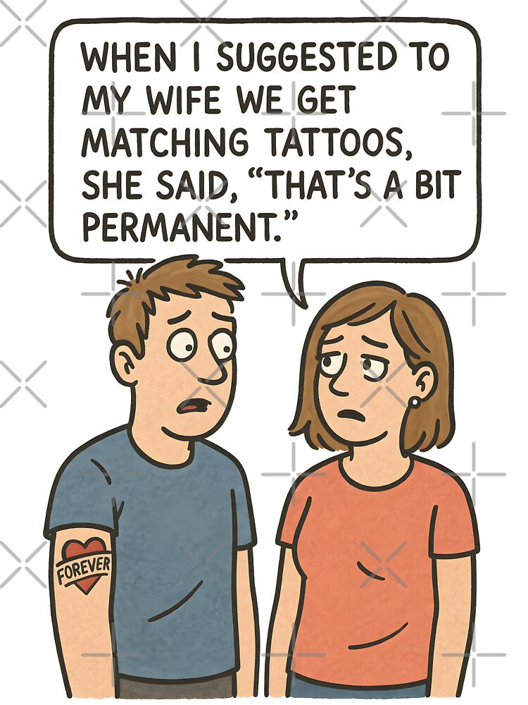 Dad Joke Tattoo by Bounce & Pounce