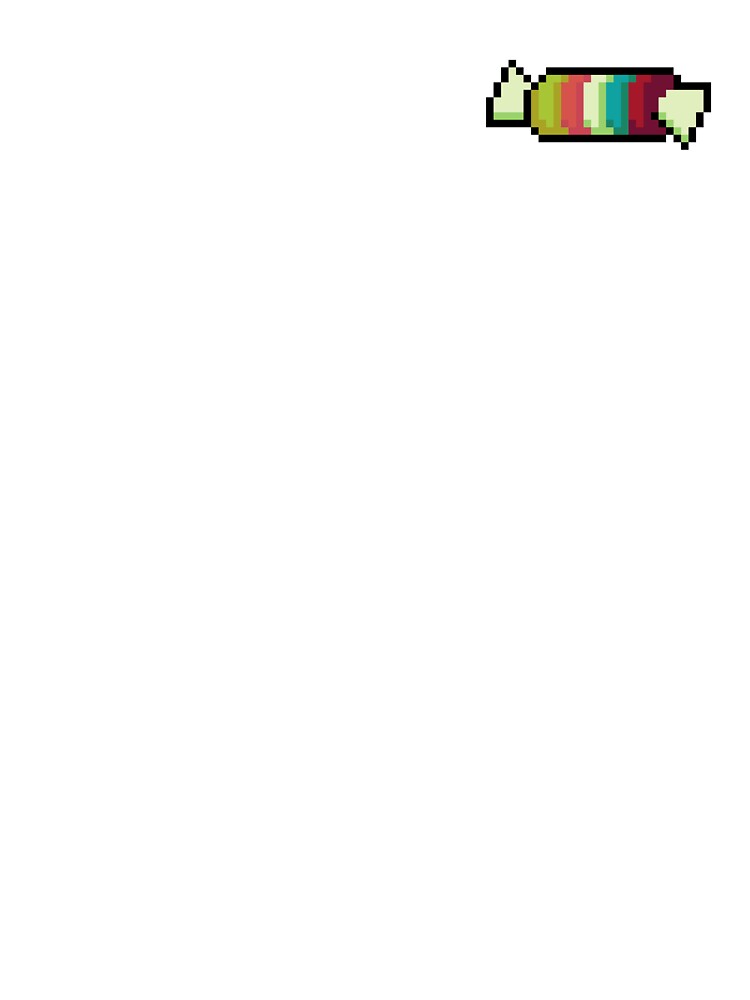 Pixel Rainbow Smarties - pixel food art by LittleFoodShop
