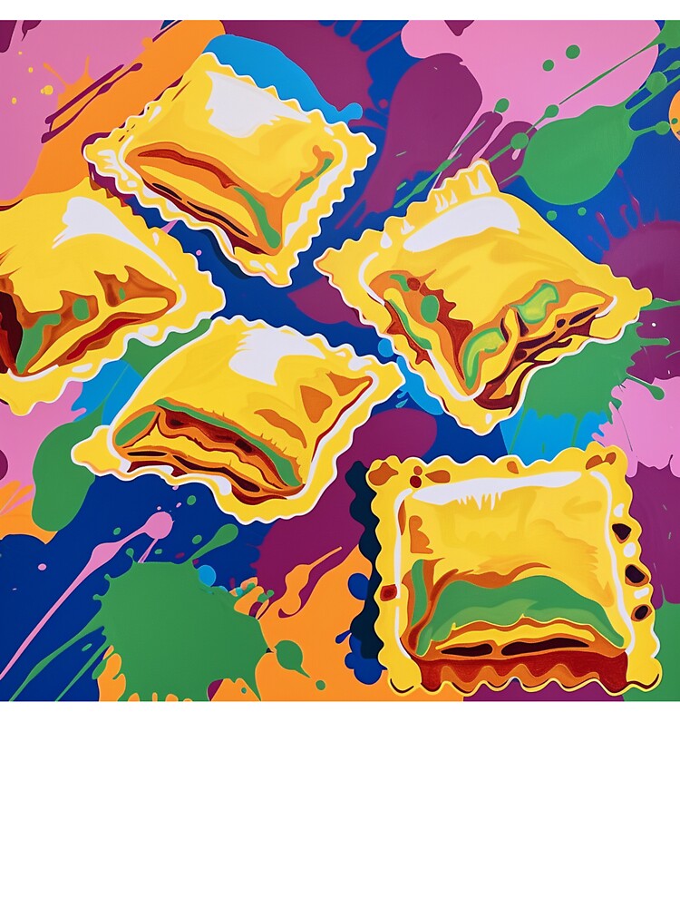 Ravioli Pasta Pop Art 4 by AstroRisq
