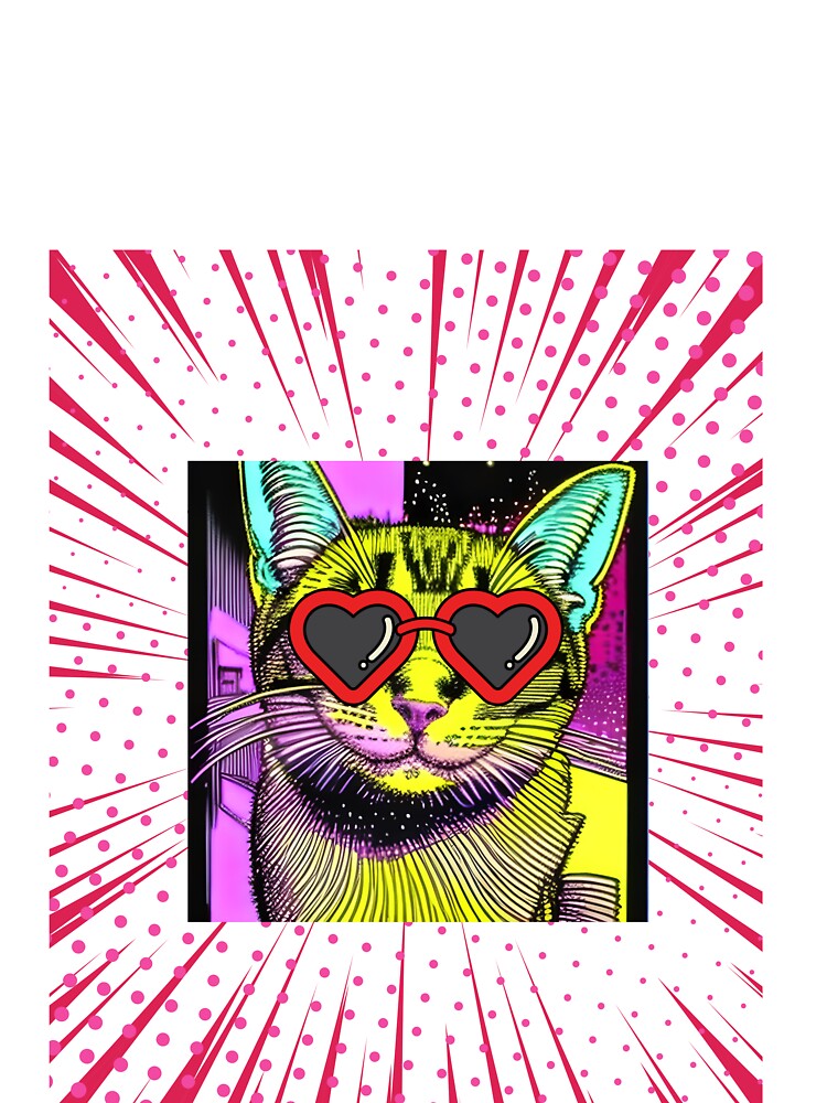 pop art cat by monaesane