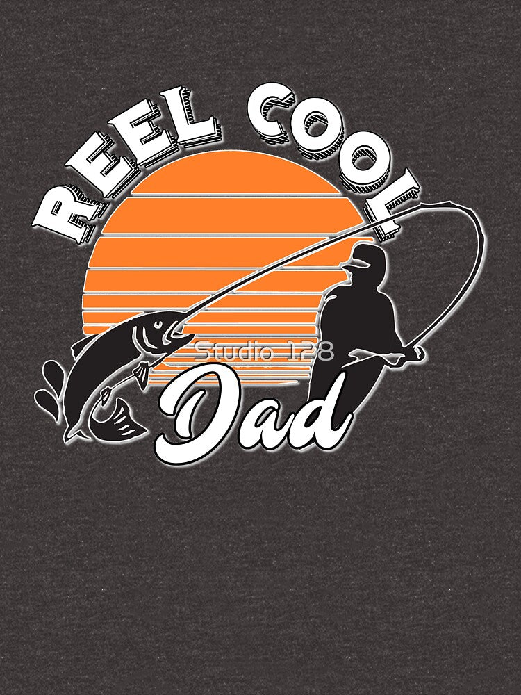 Reel Cool Dad - Real  Funny Fishing Pun by Studio  128
