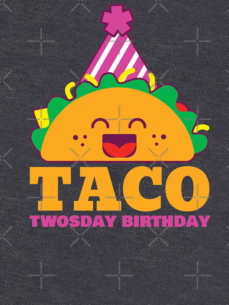 Taco twosday birthday pink girl by Mylittleprints