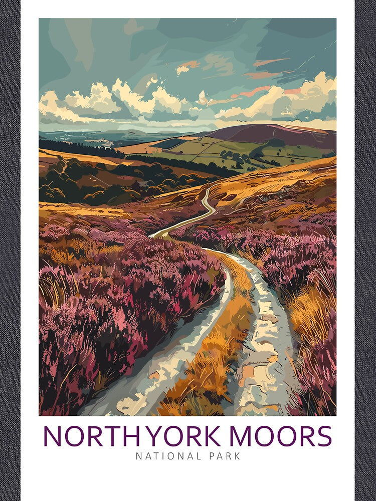 North York Moors National Park United Kingdom - Travel Art by Marciolini