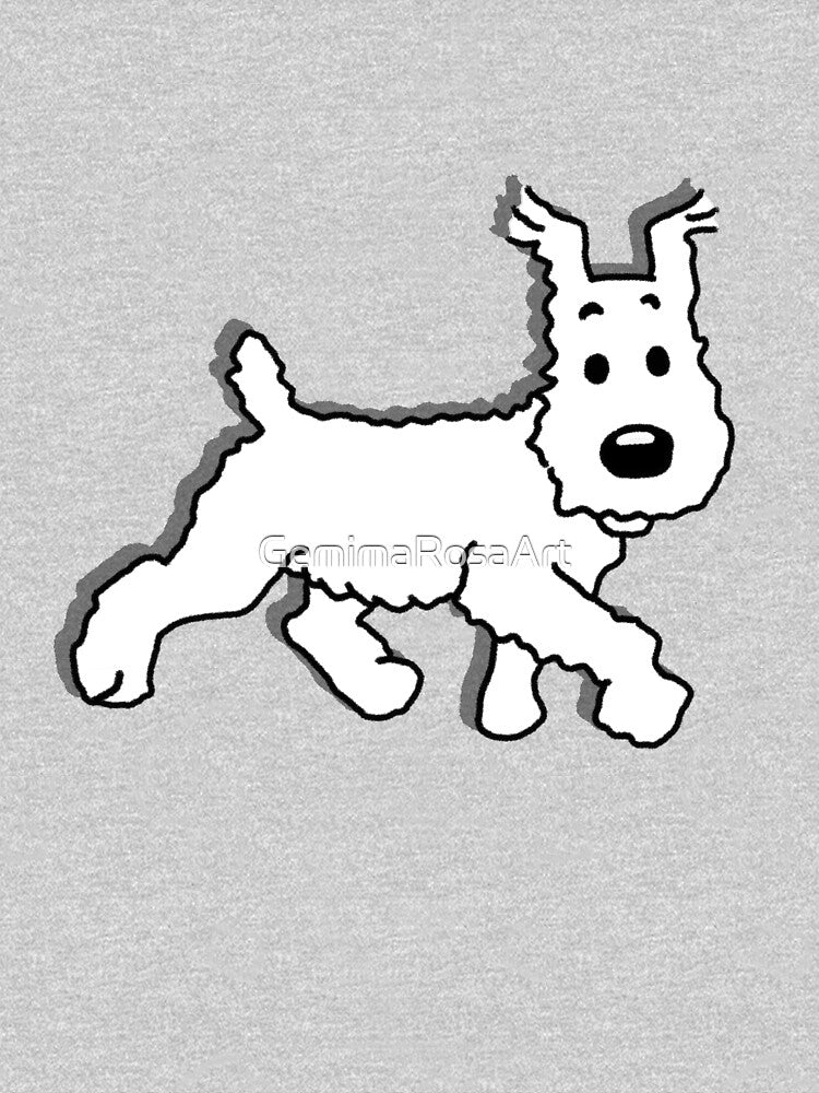 Snowy Dog by GemimaRosaArt