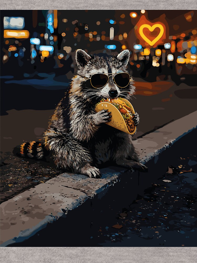 Raccoon Eating Tacos by RyuEssence