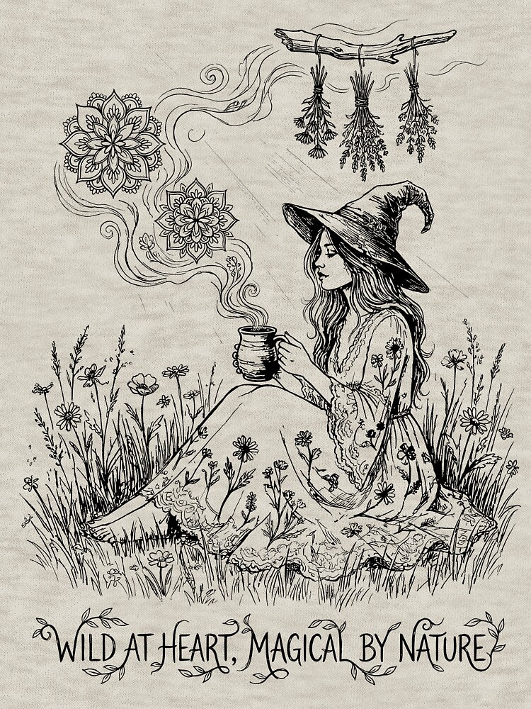 Botanical Wildflower Spirit - Boho Witch by bapupa