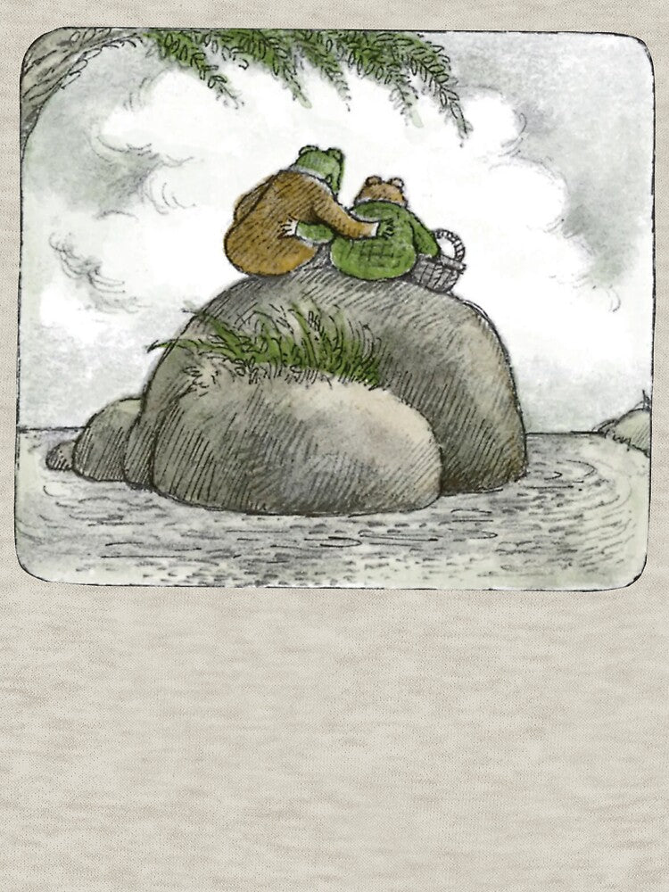Frog And Toad Sitting On A Rock by PoeTatoes
