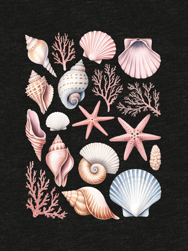 Seashells Ocean Swimsuit Coverup Oversized Coastal Surf Beach Oceancore Sea by papertaless