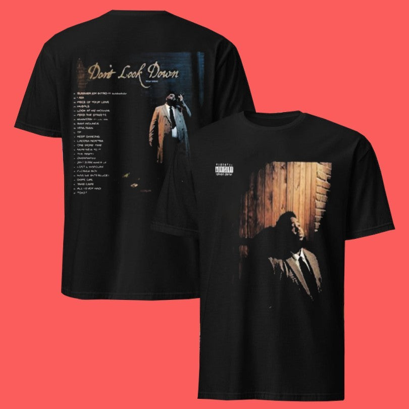 Rod Wave Don’t Look Down Album Cover With Tracklist T-shirt