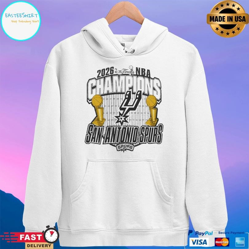San Antonio Spurs 2026 Nba Finals Champions Trophy Graphic Shirt