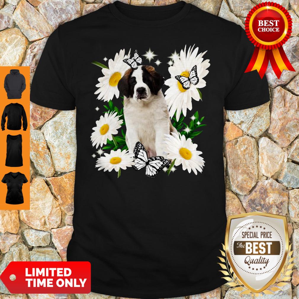 St Bernard Daisy Flower Classic Shirt