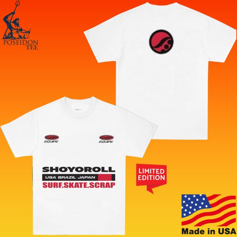 Shoyoroll Usa Brazil Japan Surf Skate Scrap Bb T-shirt